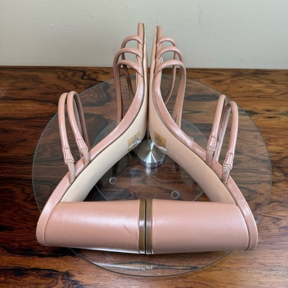 NINE WEST Strappy Open Toe Heel Sandals Platform Block Heels Size 12 - Picture 12 of 16